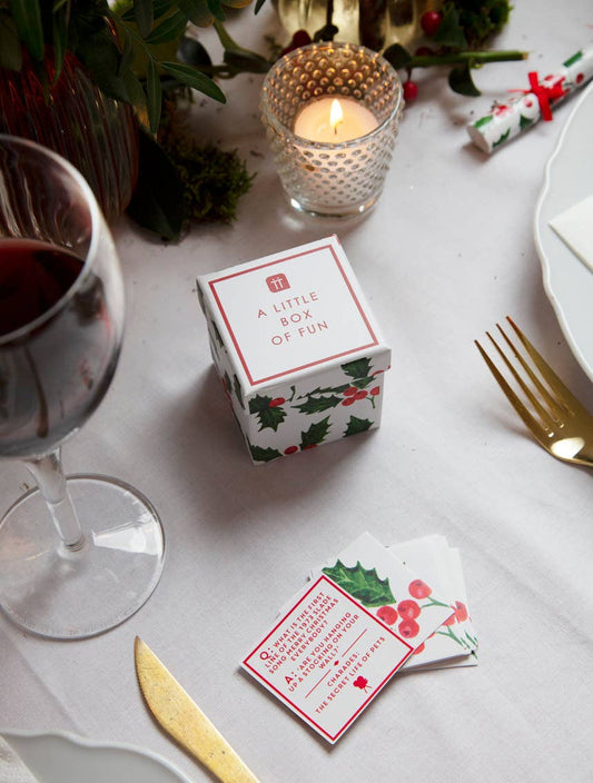 Talking Tables - Botanical Christmas Trivia Game | Stocking Stuffer Gift