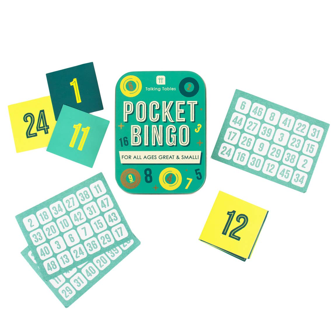 Talking Tables USA - Fun in a Tin Travel Games | Stocking Stuffer  | Card Game