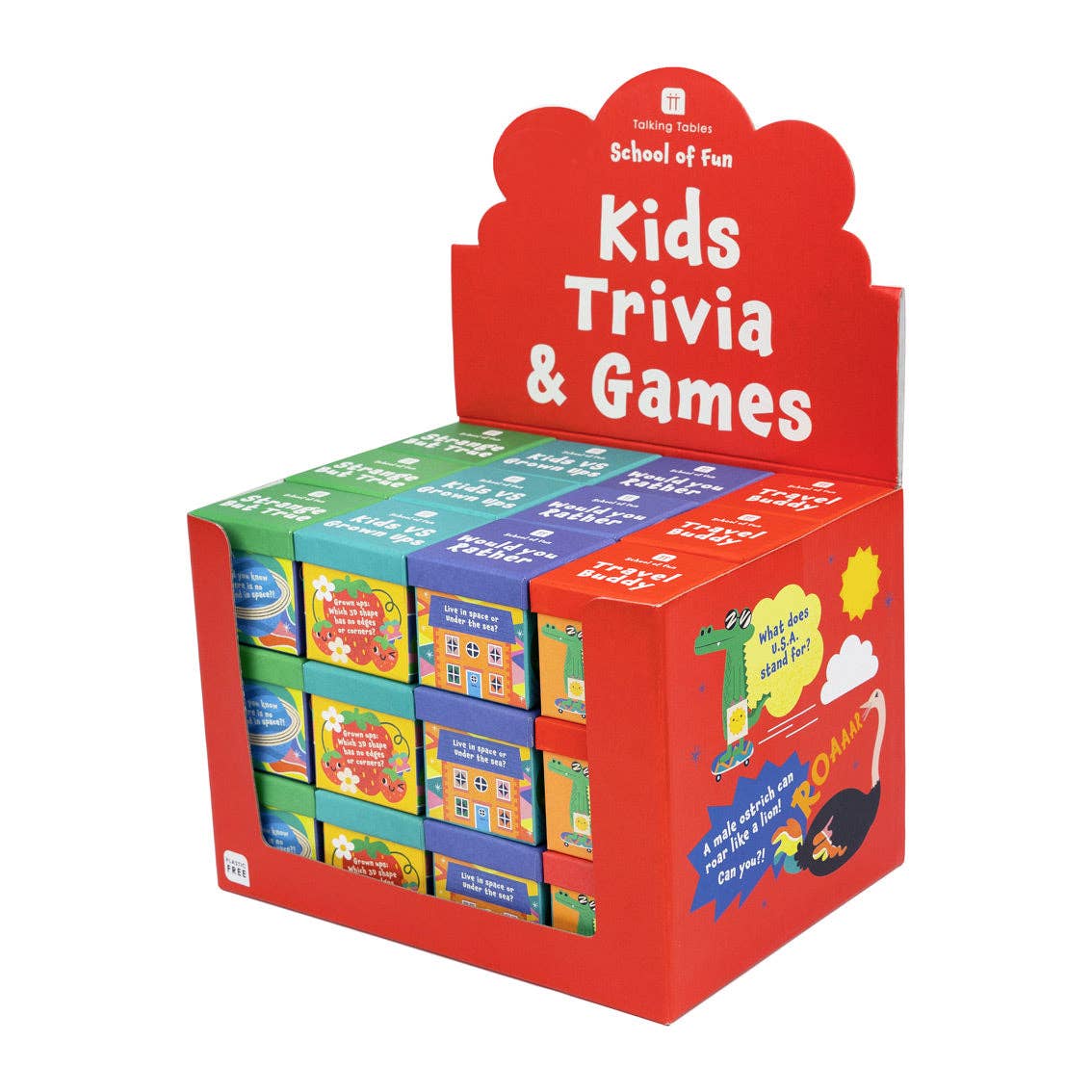 Talking Tables USA - Fun Kids Trivia & Games | Stocking Stuffer